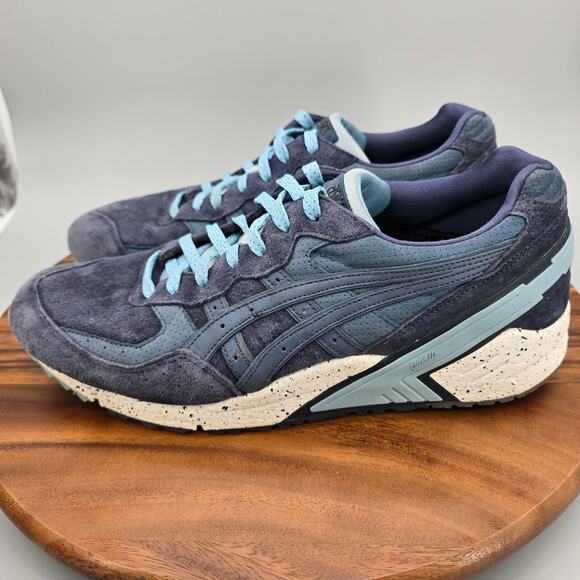 Asics Gel Sight Ronnie Fieg Shoes Men's 11 Blue Suede Leather Athletic Sneakers - Picture 3 of 11